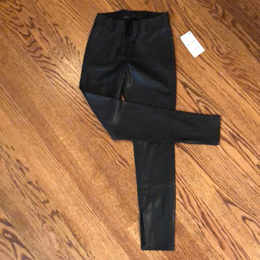 ZARA Faux Leather Leggings SZ S